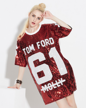 Glitter Sequin Shirt Dress