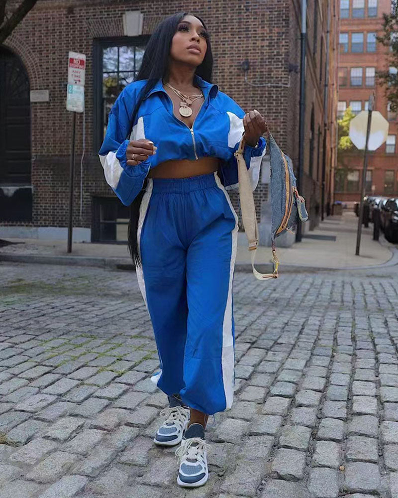 Ensemble de jogging coupe-vent prêt à partir