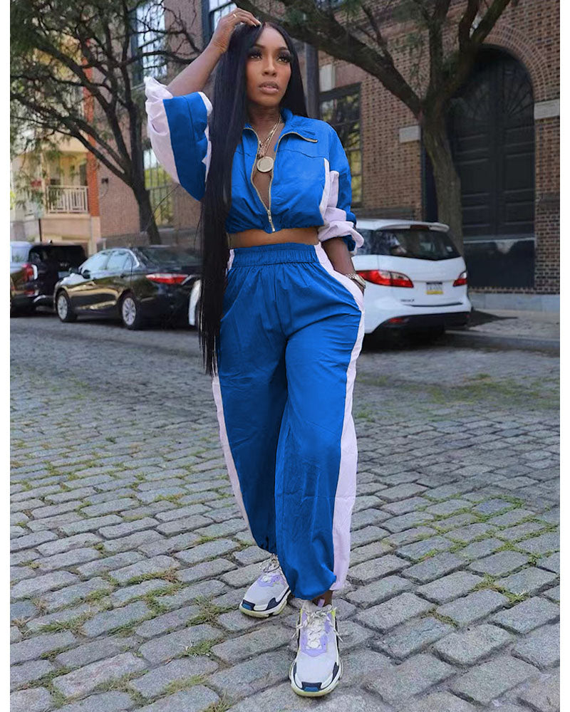 Ensemble de jogging coupe-vent prêt à partir