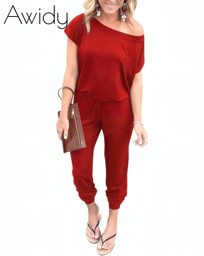 Drop Shoulder Jumpsuit