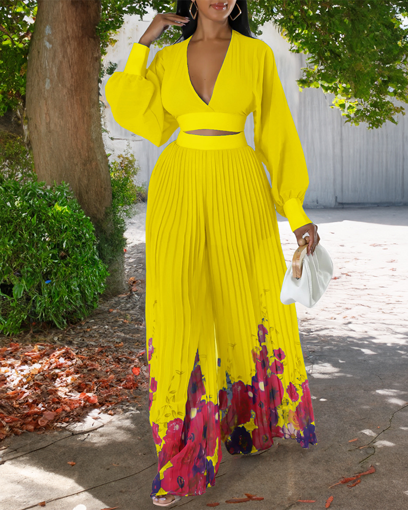 Rhonda Pants Set Yellow