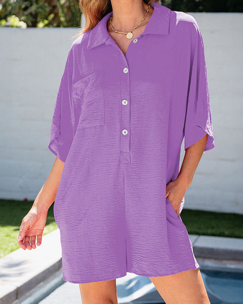 Rose Hill Romper Purple