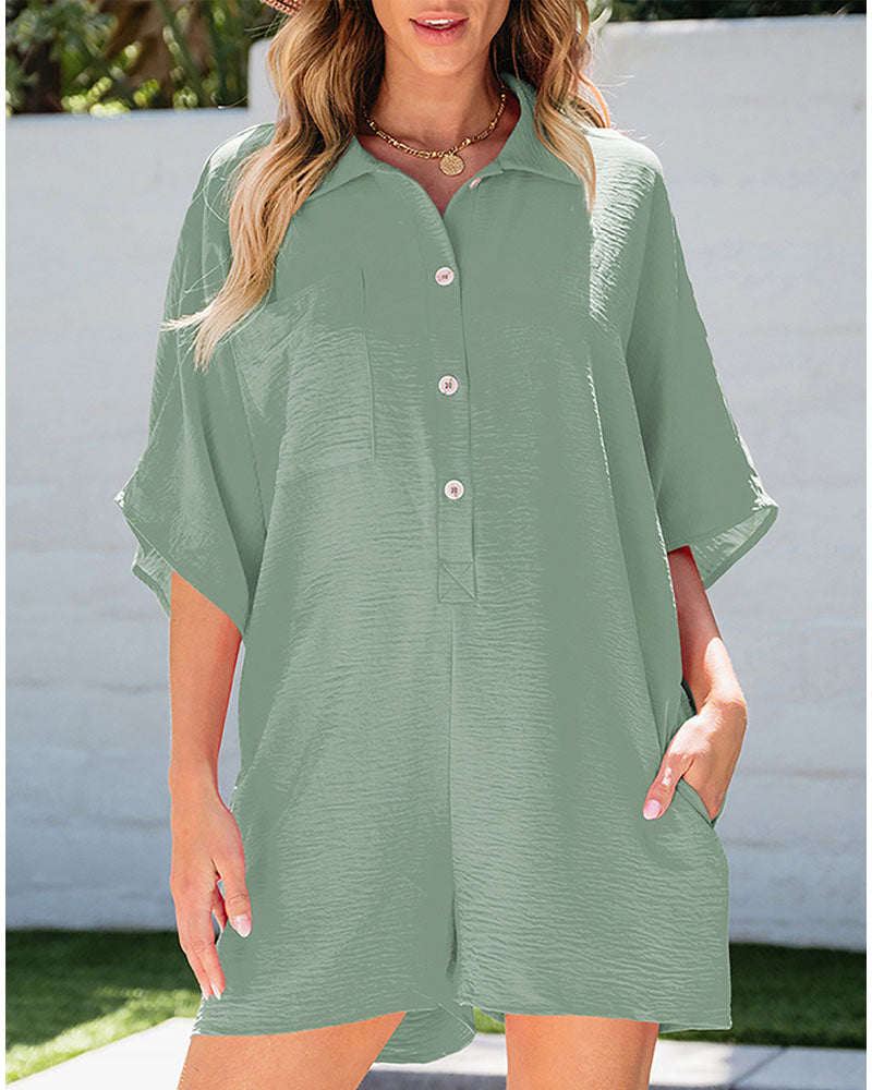 Rose Hill Romper Sage