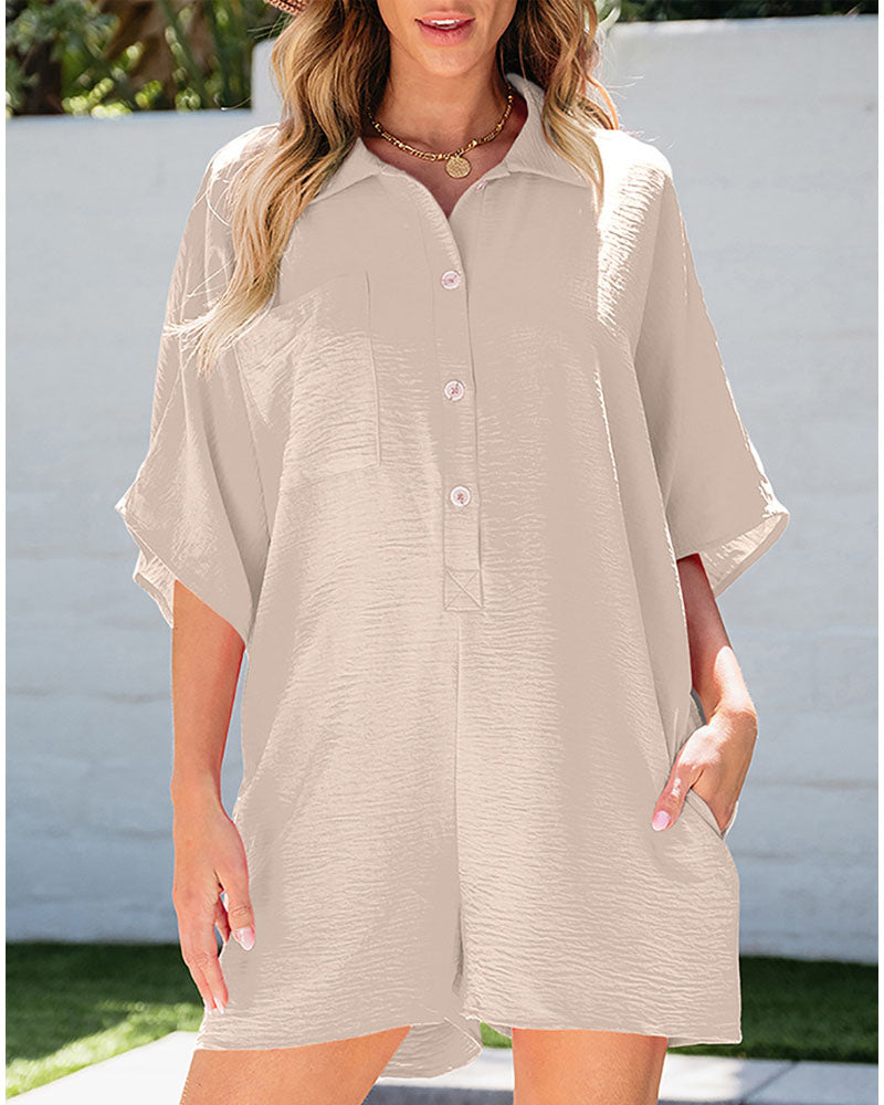 Rose Hill Romper Apricot