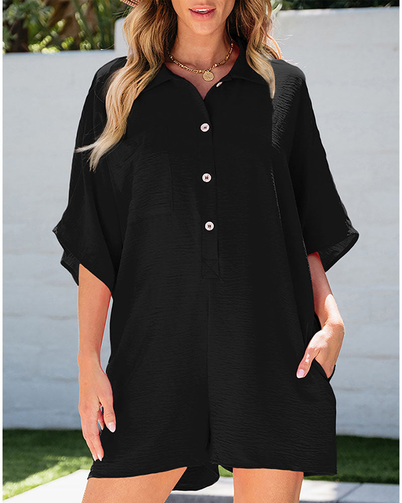 Rose Hill Romper Black