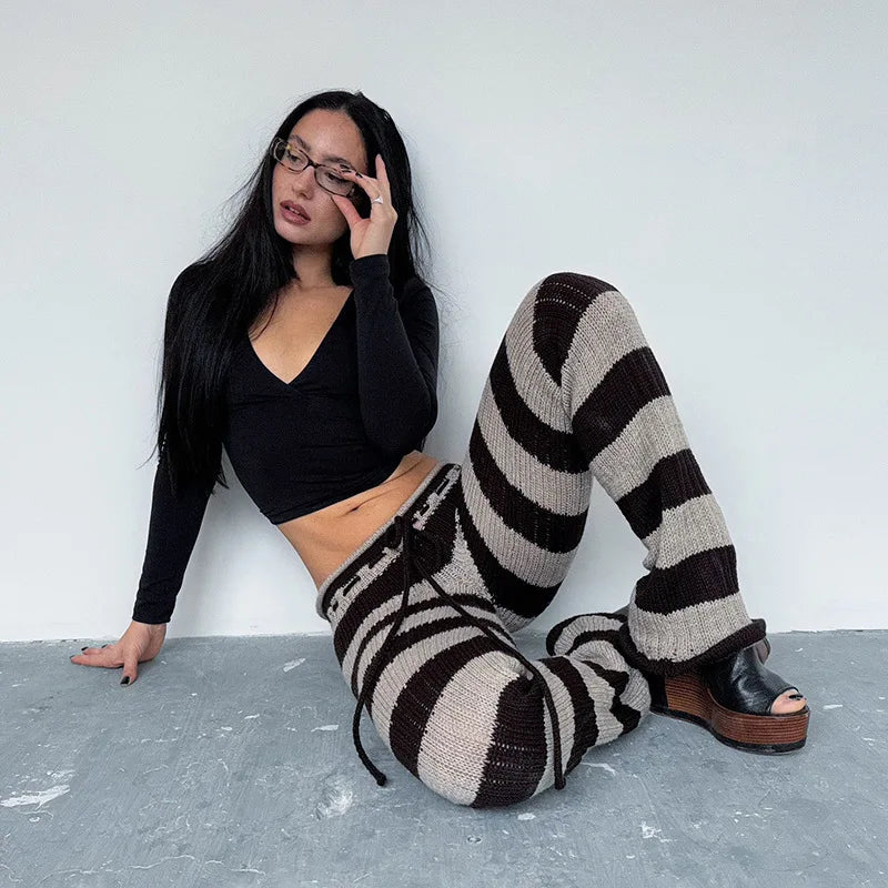 Striped Knit Pants