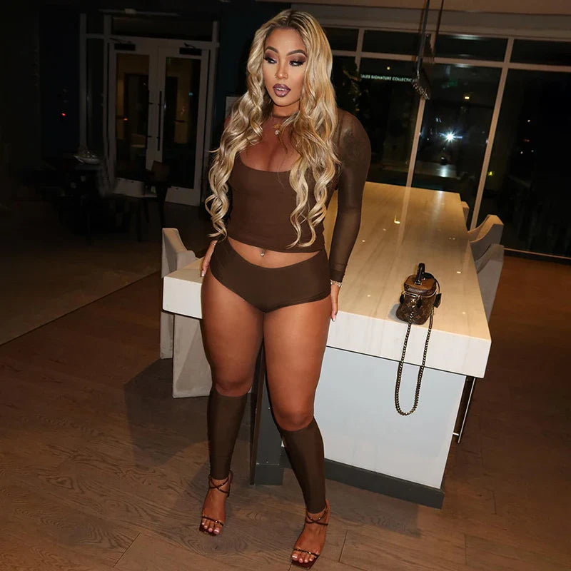 Bare Intentions 3-Piece Mesh Set