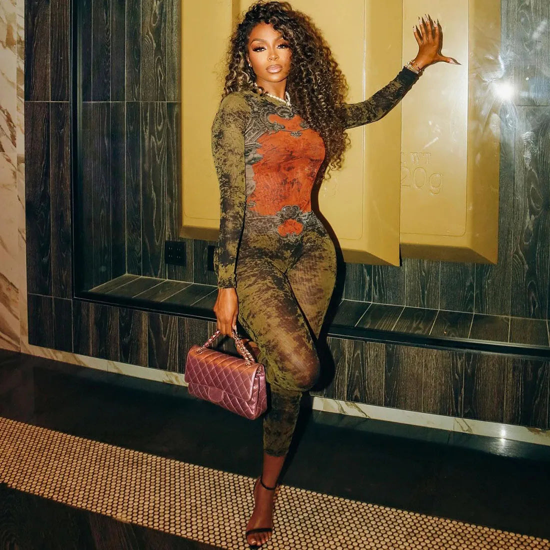 Earth Tones Illusion Jumpsuit