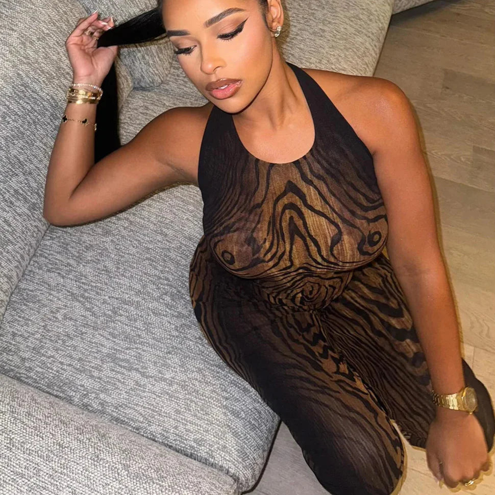 Wildwood Halter Sheer Set