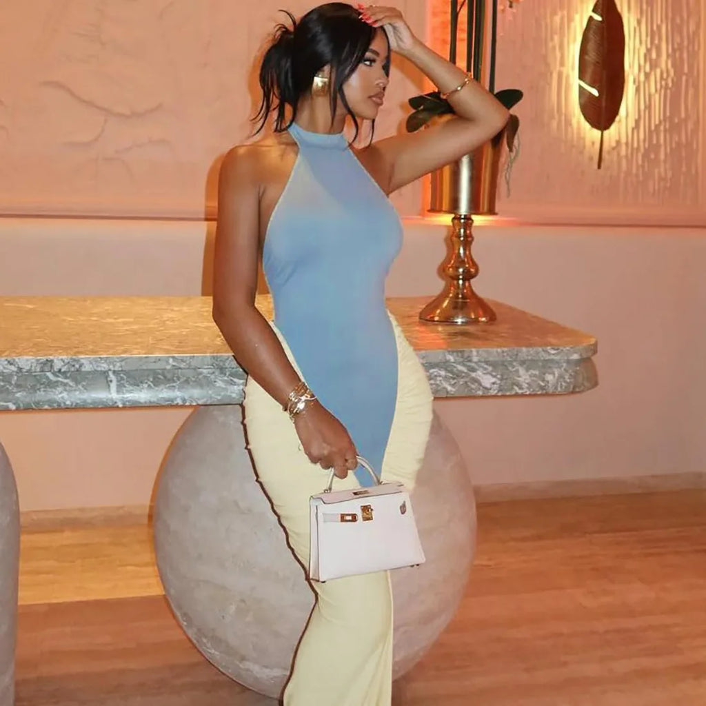 Contour Ruched Maxi Dress