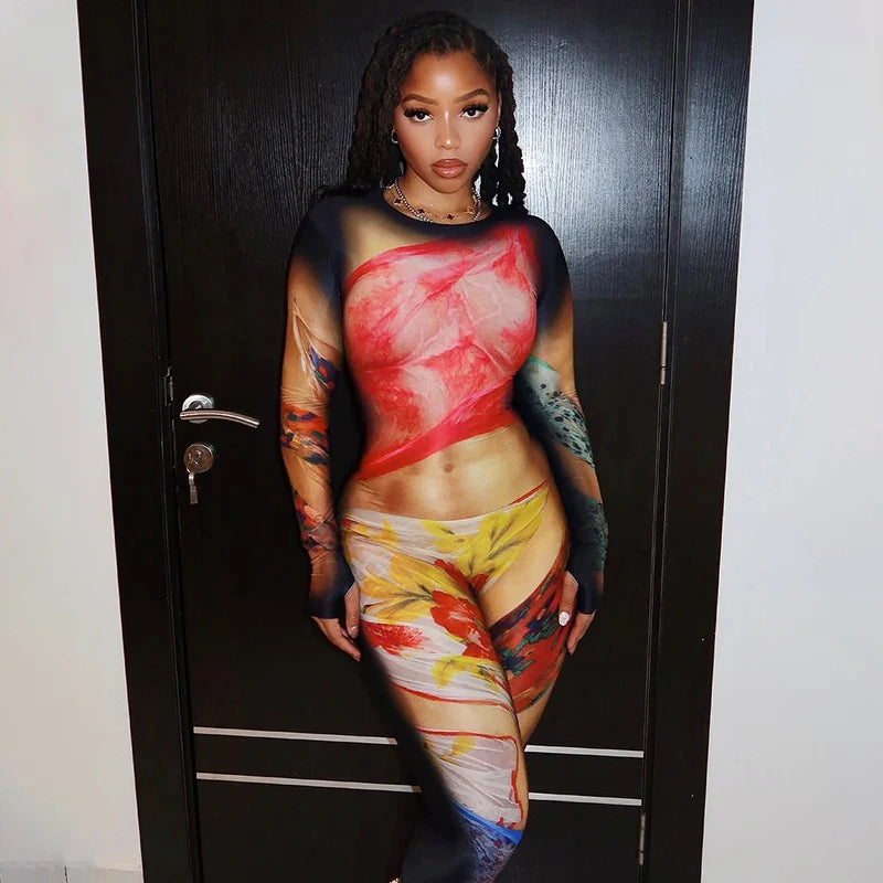 Art Muse Print Jumpsuit
