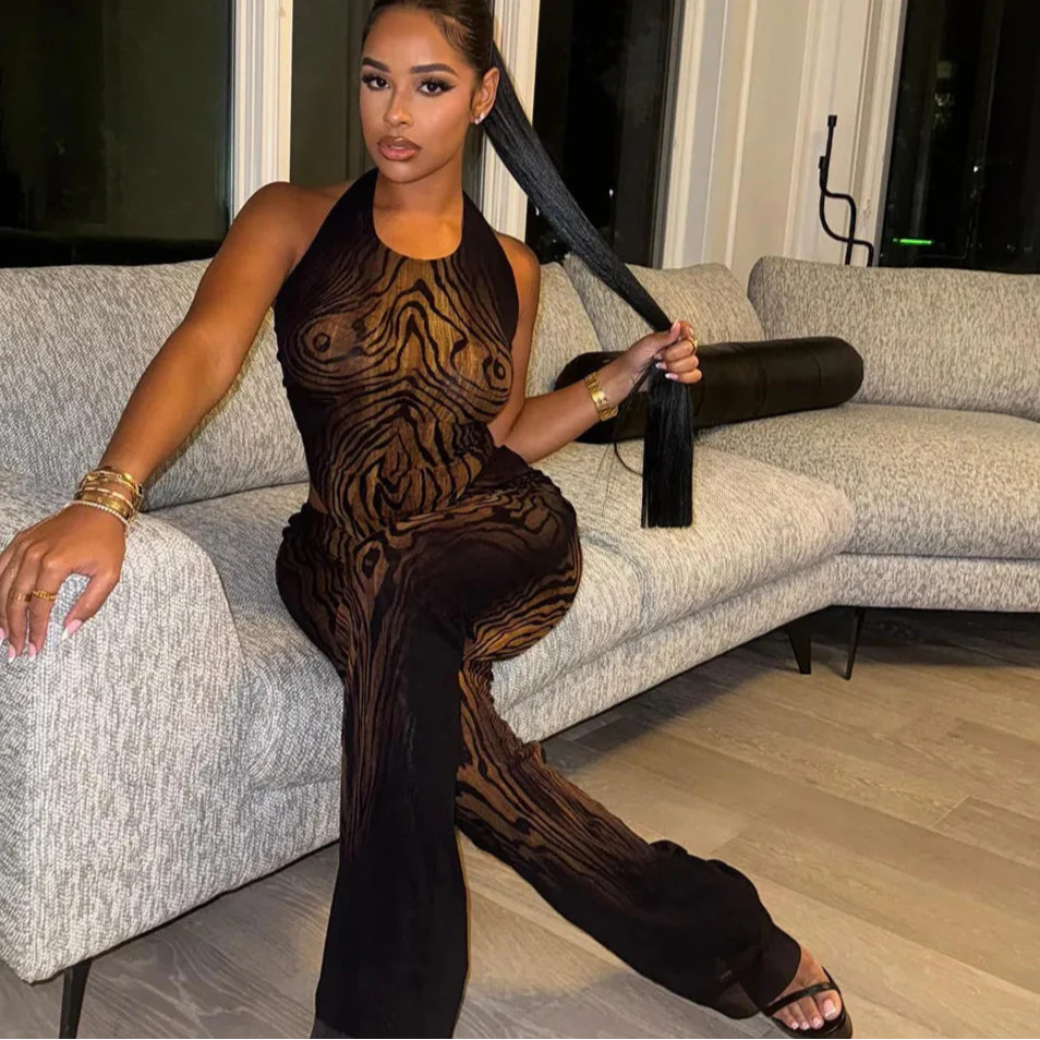 Wildwood Halter Sheer Set