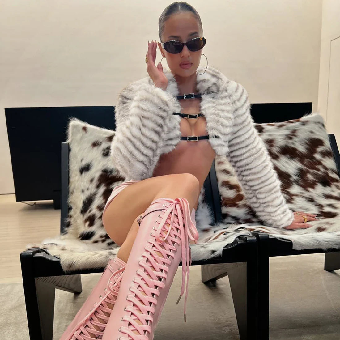 Fierce Frost Faux Fur Jacket