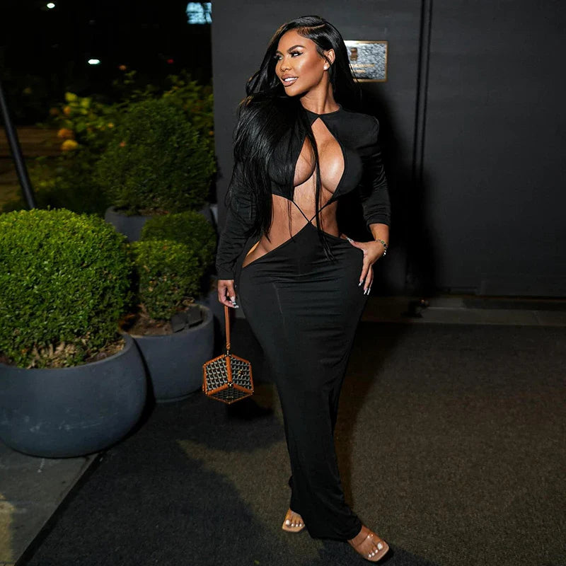 Allure Cut Out Maxi Dress