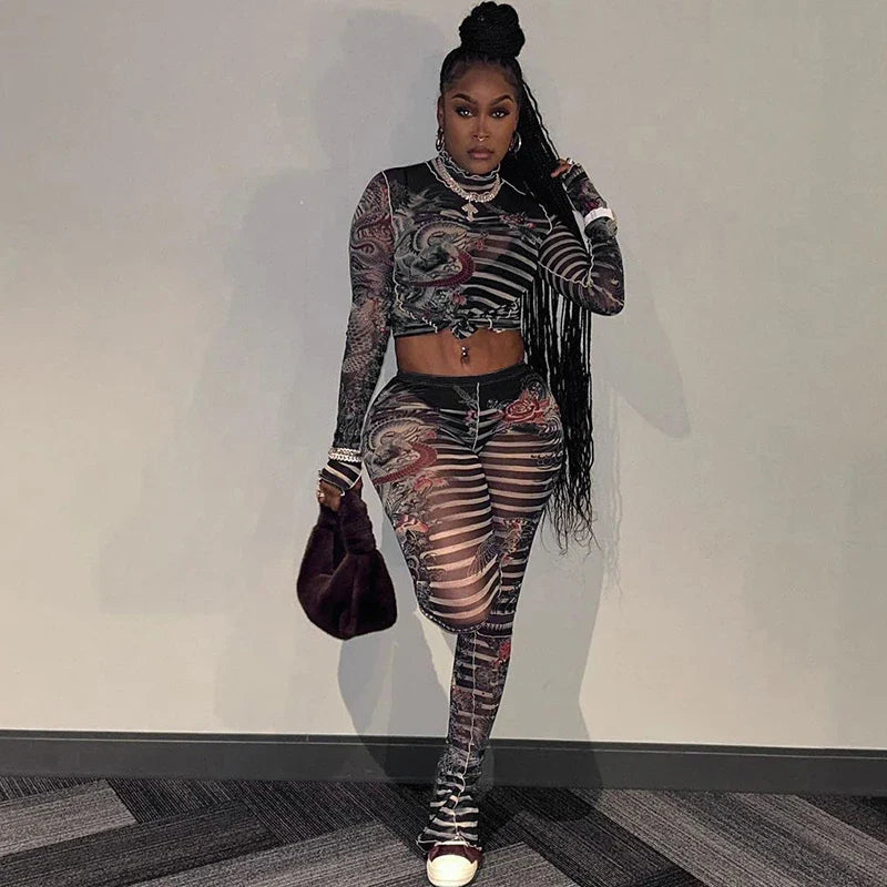 Aesthetic Mesh Lines Set