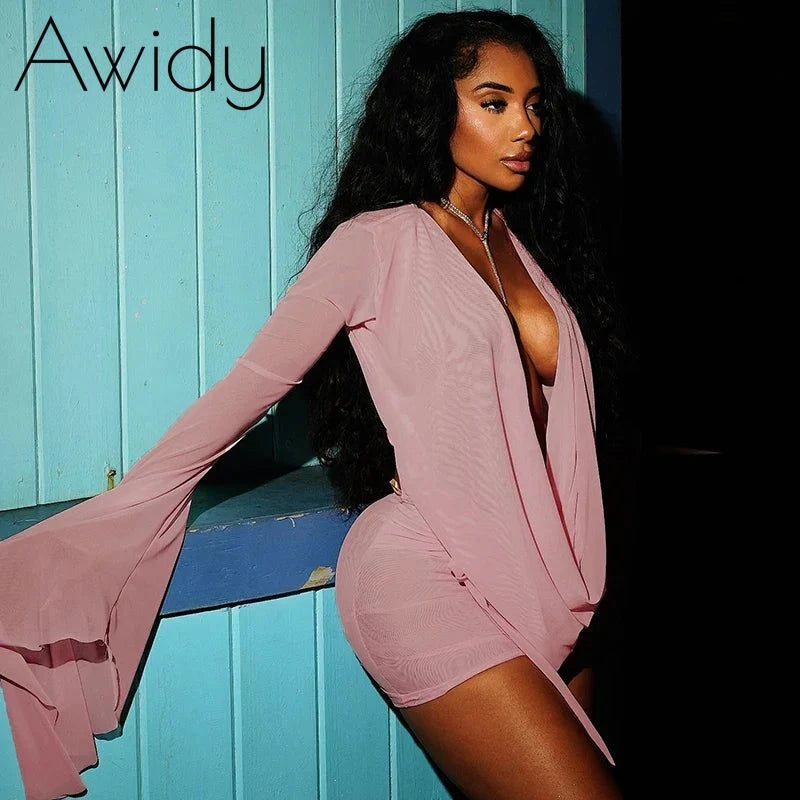 Draped Vacation Mini Dress