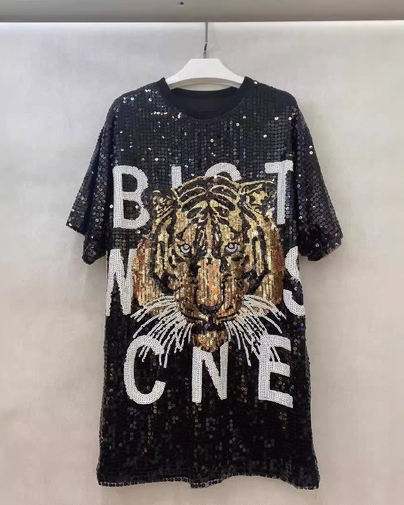 TIME TO SHINE SEQUIN JERSEY SHINE-blk2 One Size