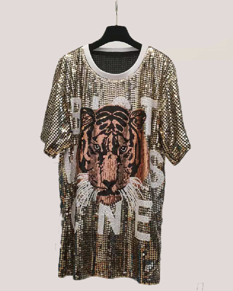 TIME TO SHINE SEQUIN JERSEY SHINE-gold2 One Size