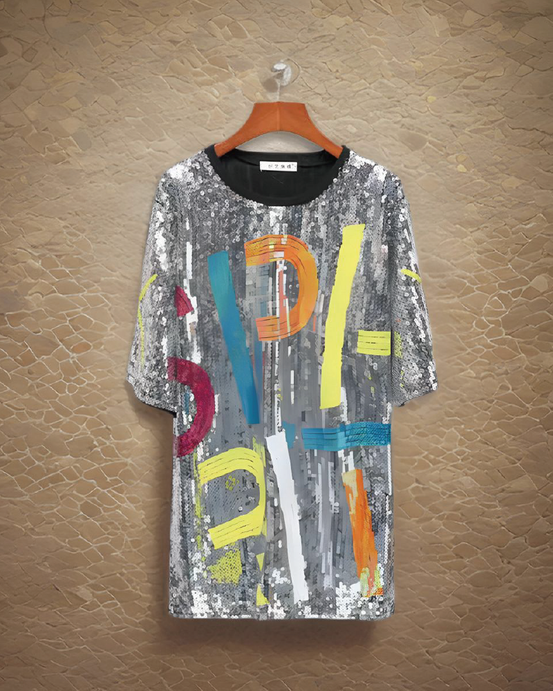 TIME TO SHINE SEQUIN JERSEY SHINE-sliver2 One Size