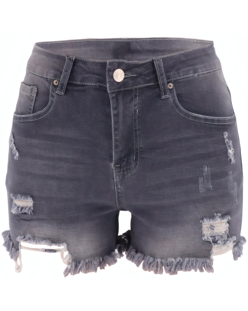 Kaleigh Stretch Denim Shorts