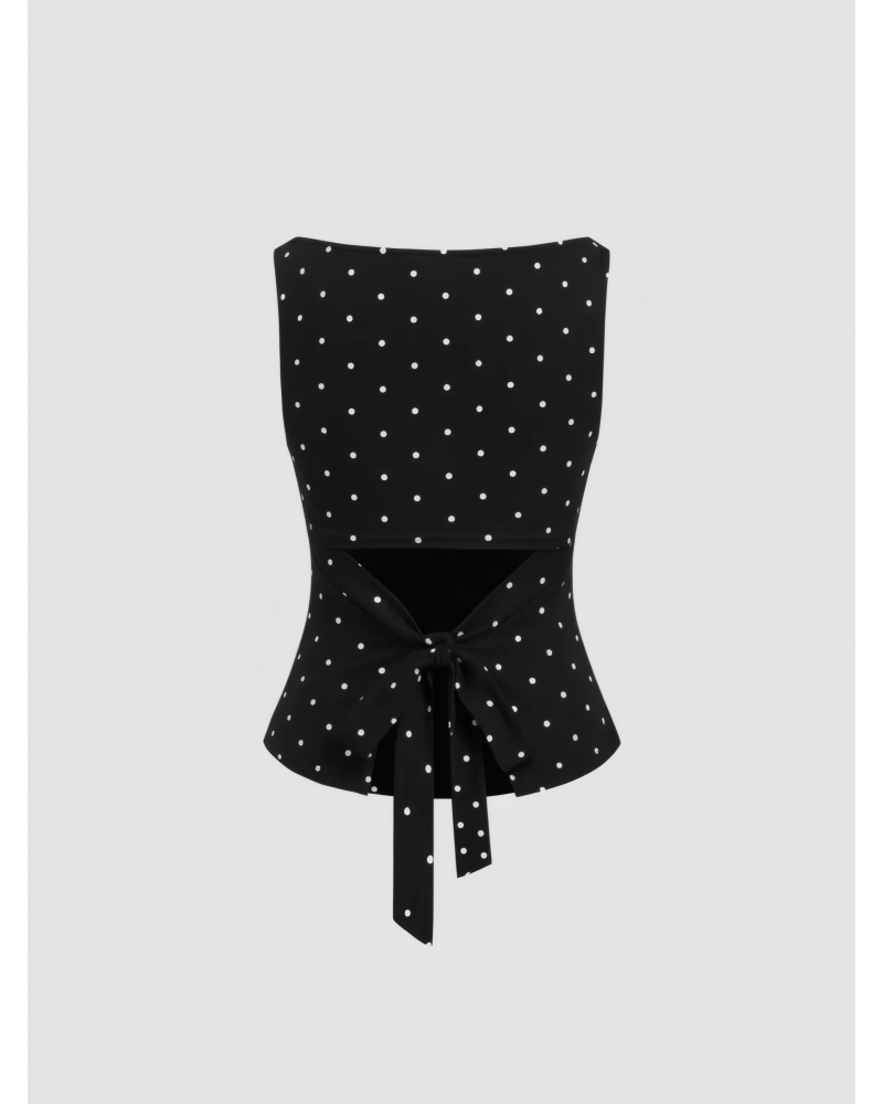 Priscilla Polka Dot Top