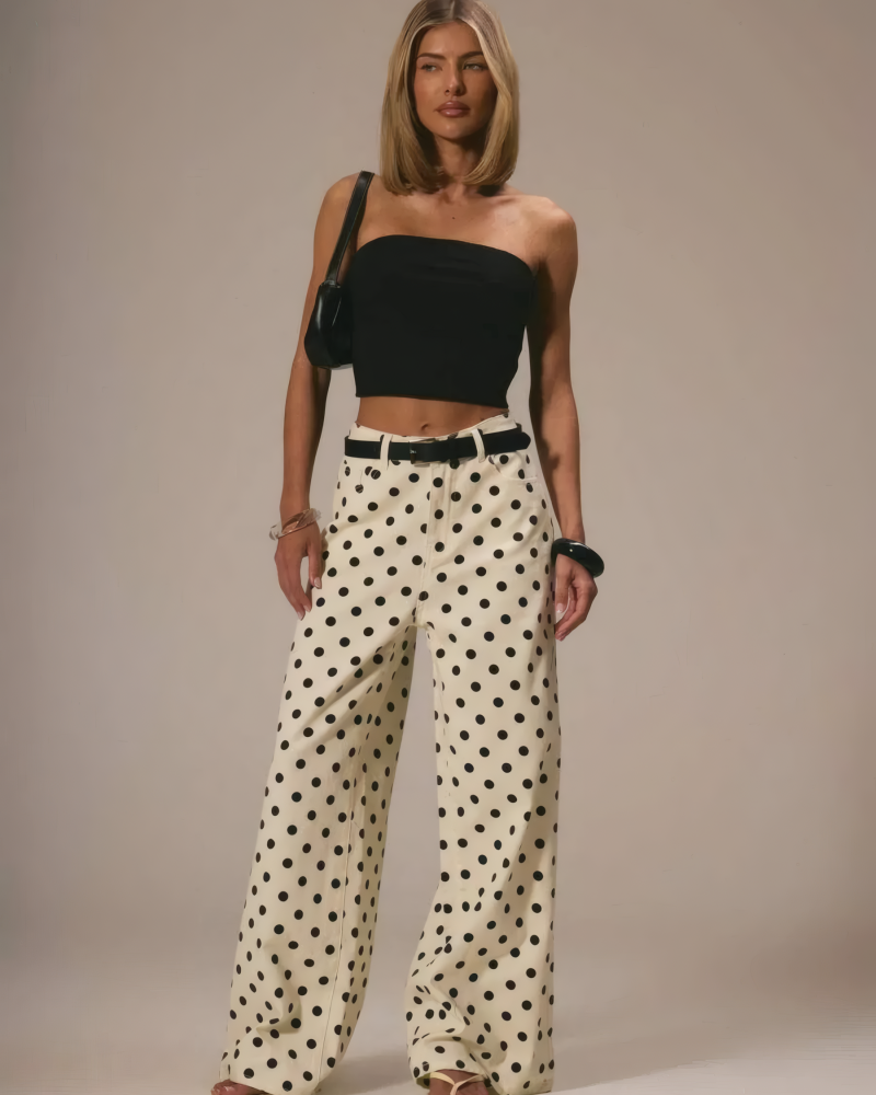 Lucelia Polka Dot Jeans