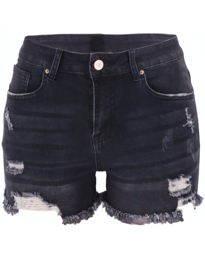 Kaleigh Stretch Denim Shorts