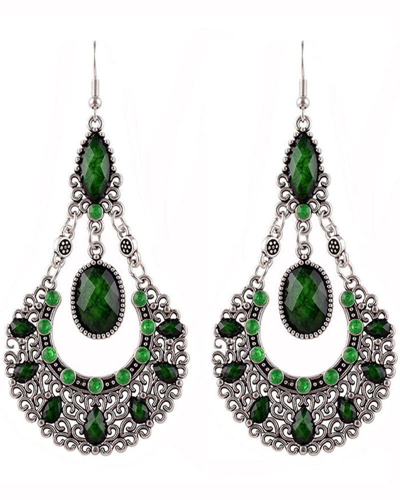 SASHA EARRINGS GREEN