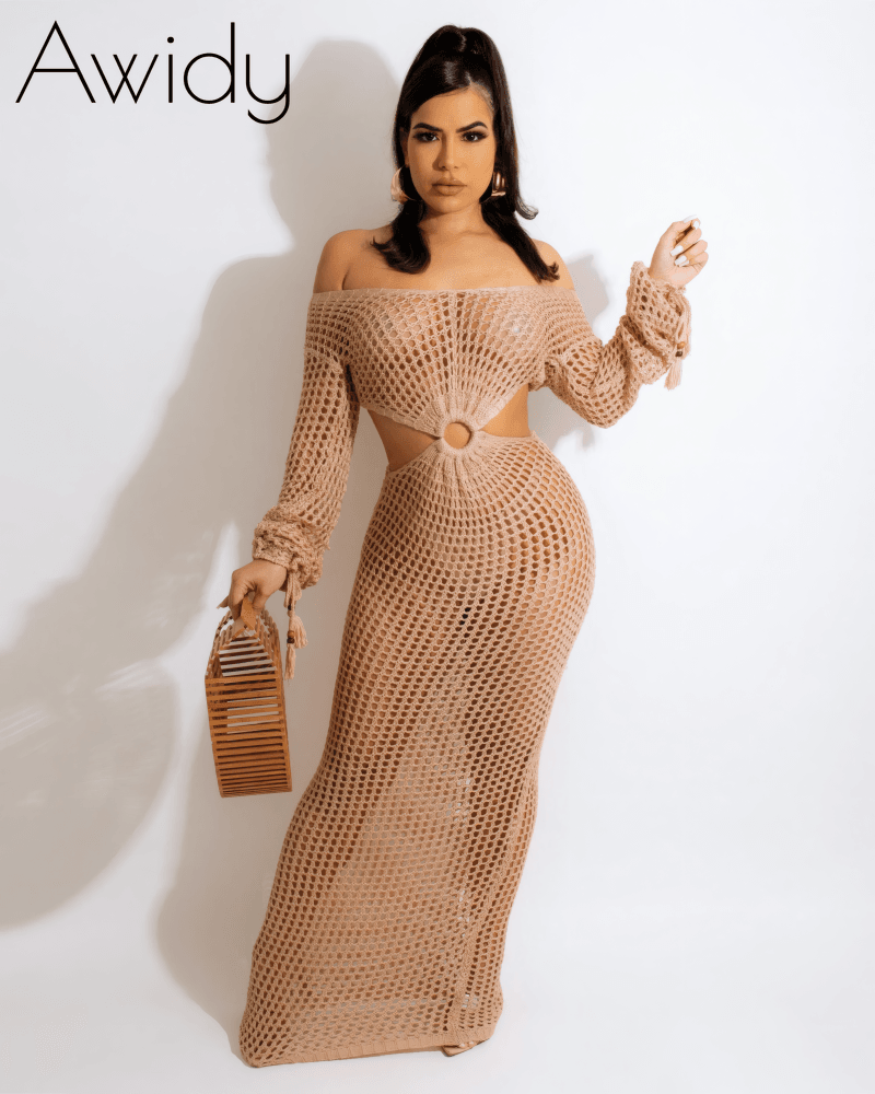 Leah Crochet Maxi Dress