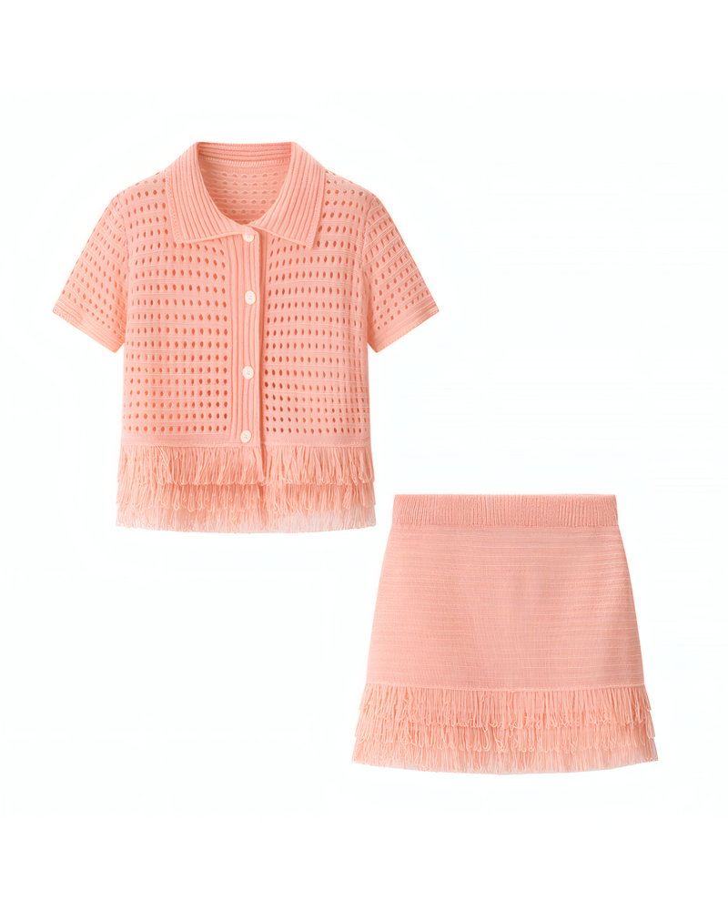Knit Tassell Co-Ord Set