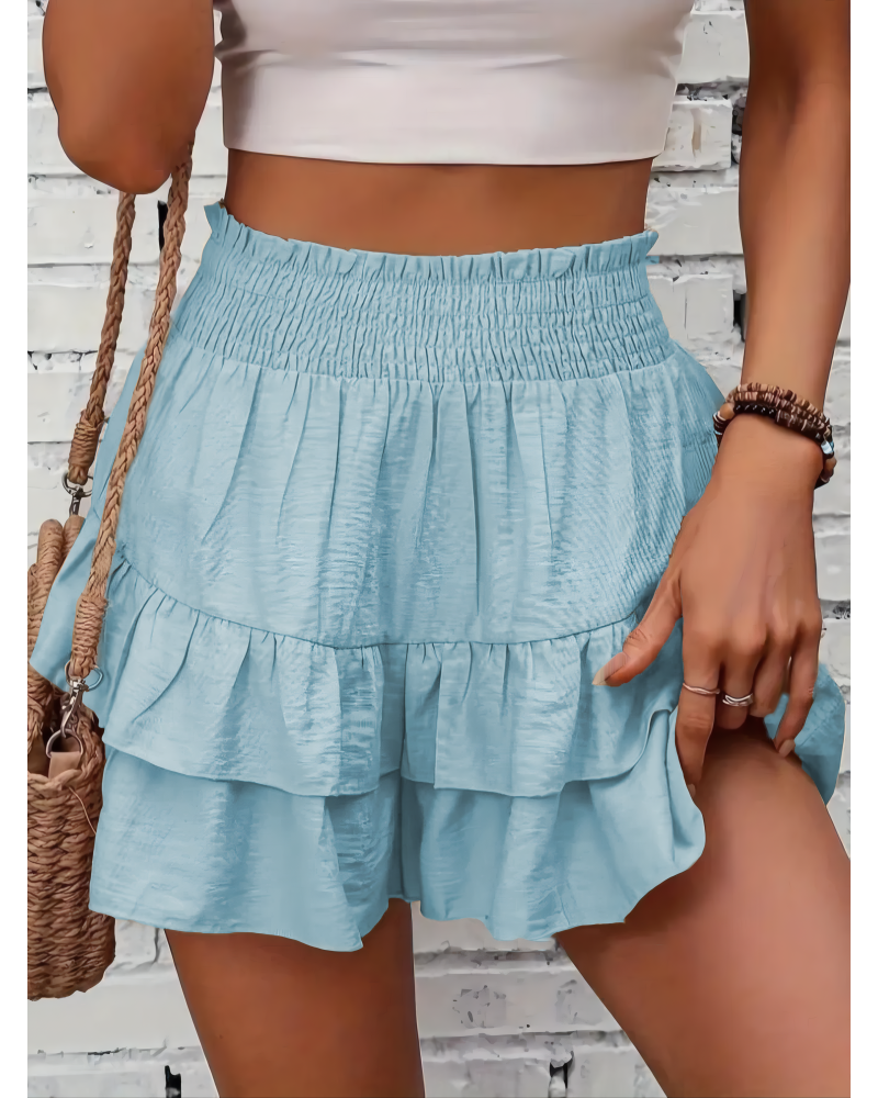 Ava Tiered Mini Shorts