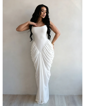 Draped Goddess Maxi Dress