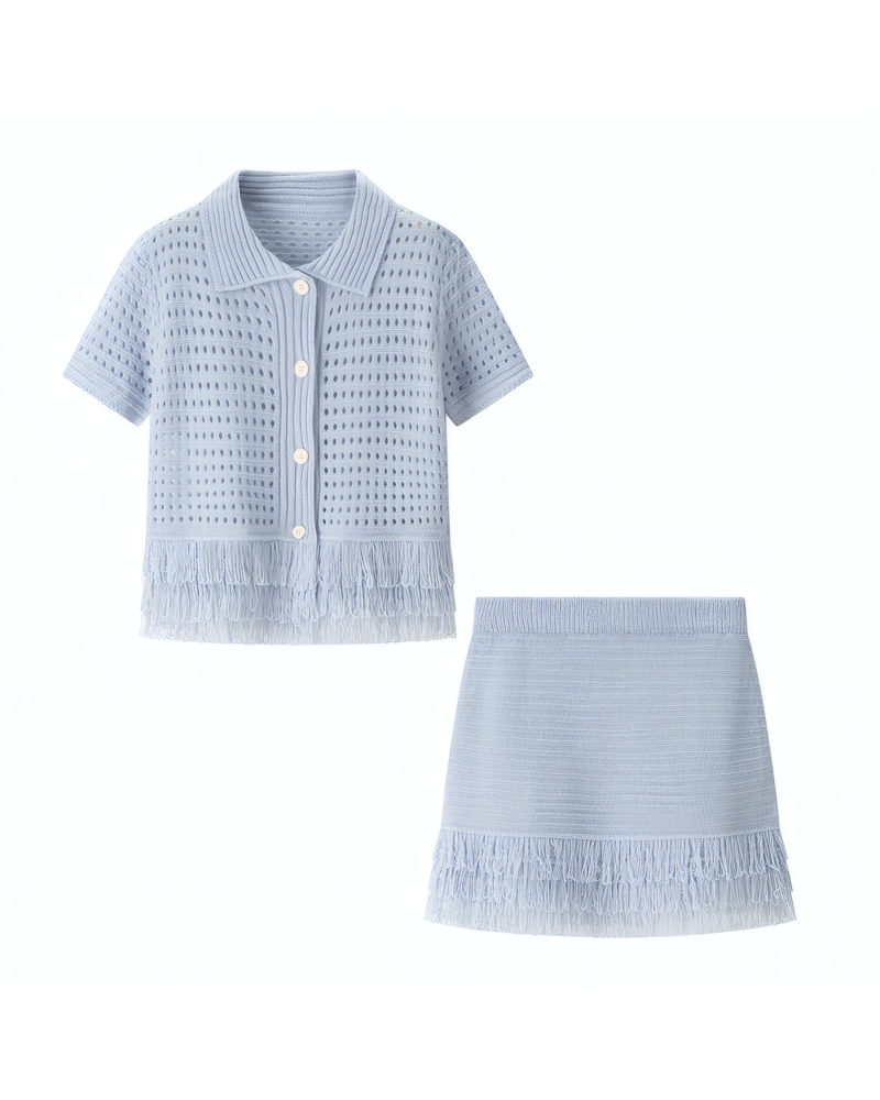 Knit Tassell Co-Ord Set