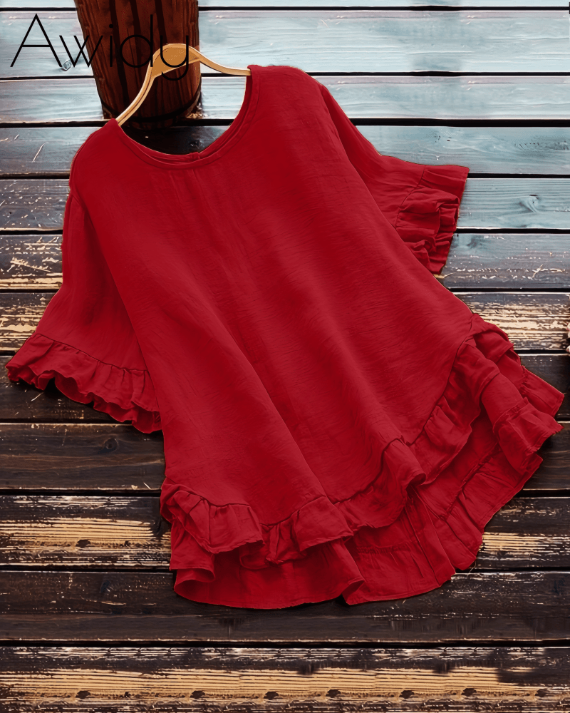 Left On Read Ruffle Top