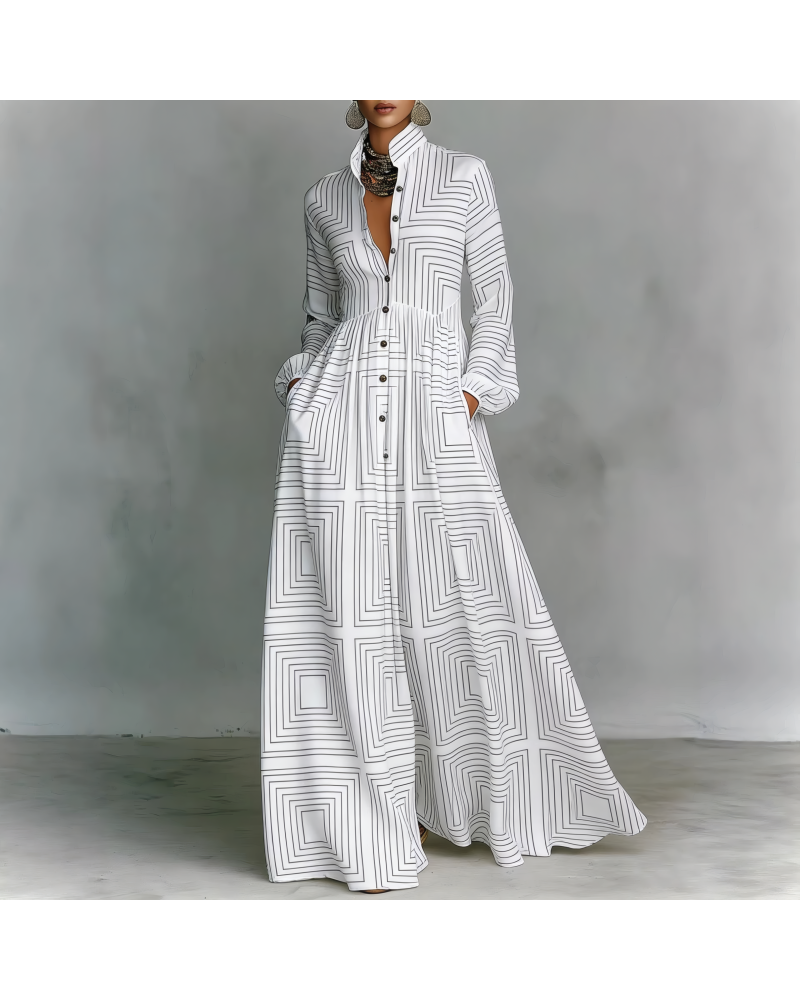 Mosaic Hour Maxi Dress