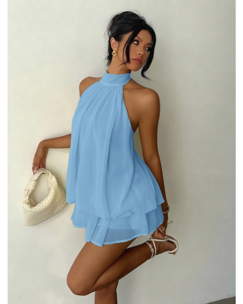 jaded london enya backless mini dress Jaded London Enya Backless Draped Mini Dress