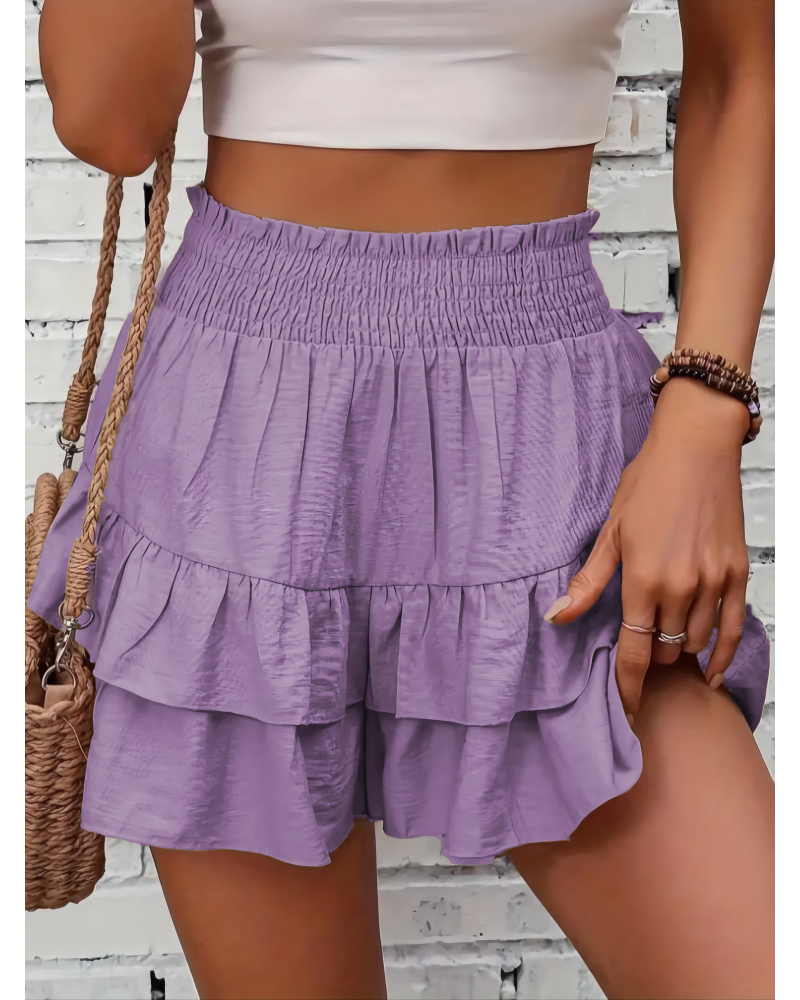 Ava Tiered Mini Shorts