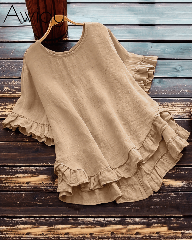 Left On Read Ruffle Top