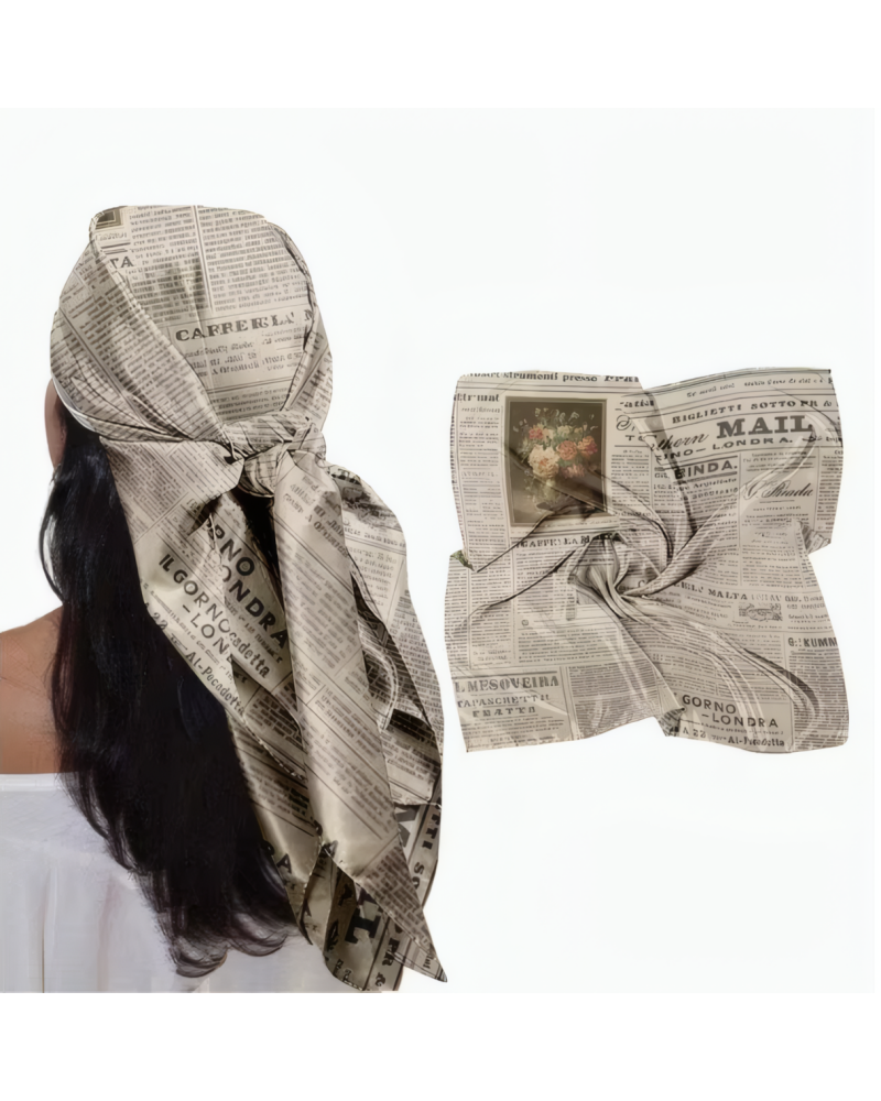 Vintage Press Silk Scarf