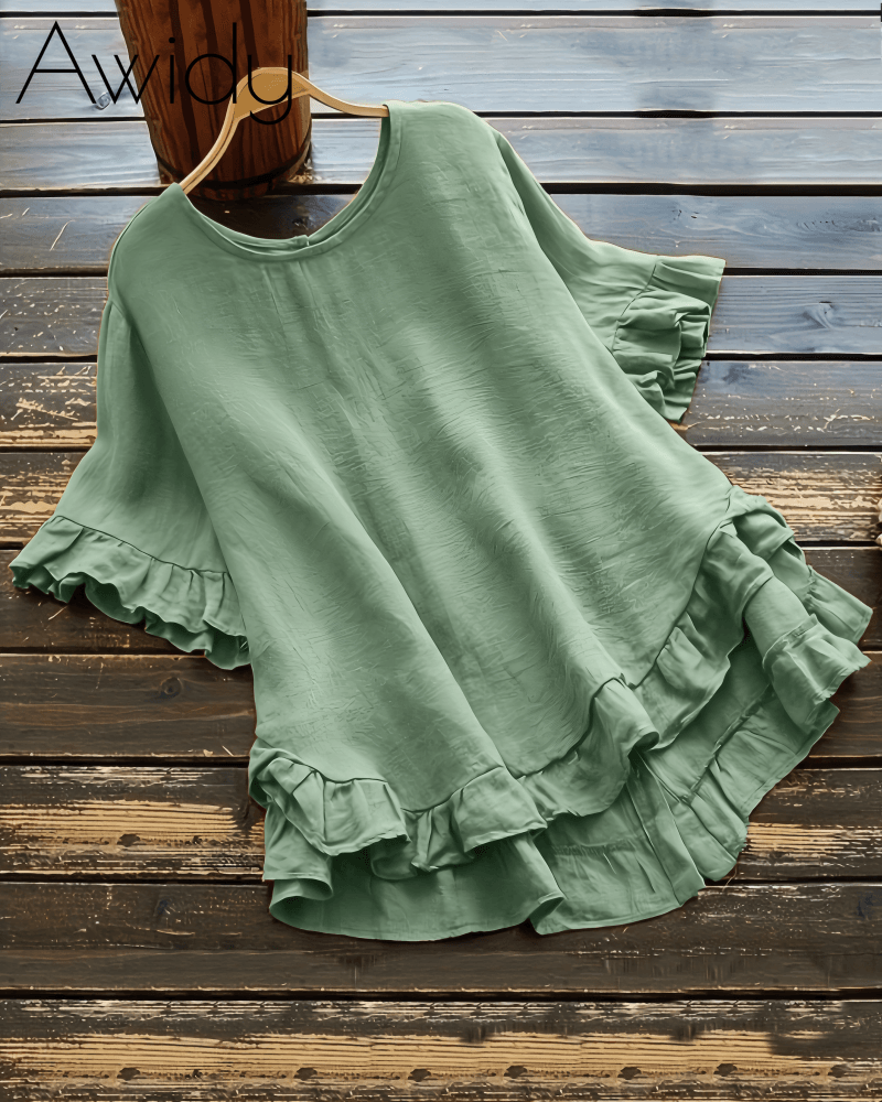 Left On Read Ruffle Top