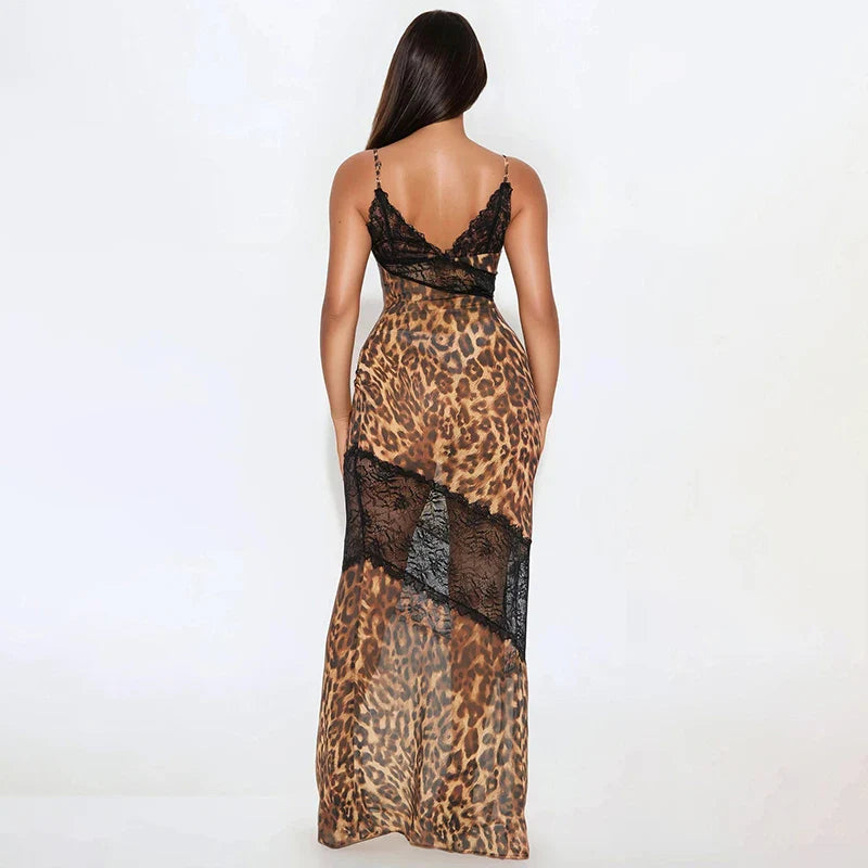 Wild Lace Illusion Dress