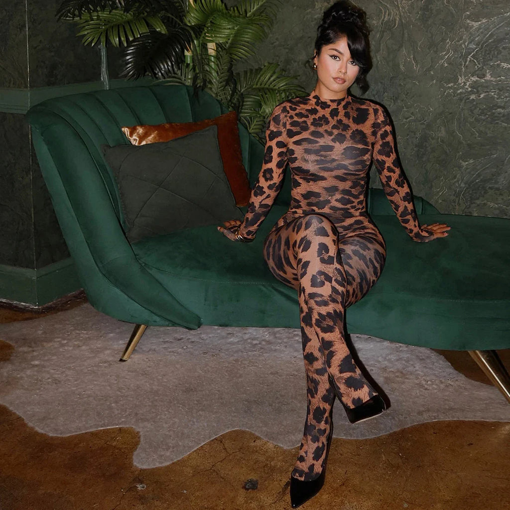 Leopard Illusion Two-Piece Set