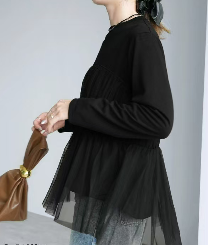 Sheer Combo Tunic Top