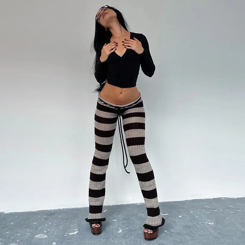 Striped Knit Pants