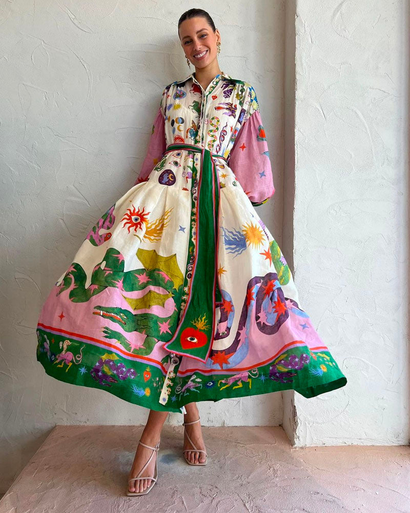 Villa Seeker Shirt Dress Seeker-Pink