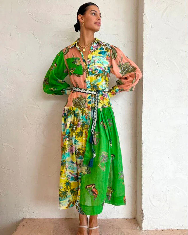 Villa Seeker Shirt Dress Seeker-Green