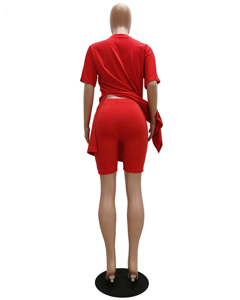 Serene Biker Short Set