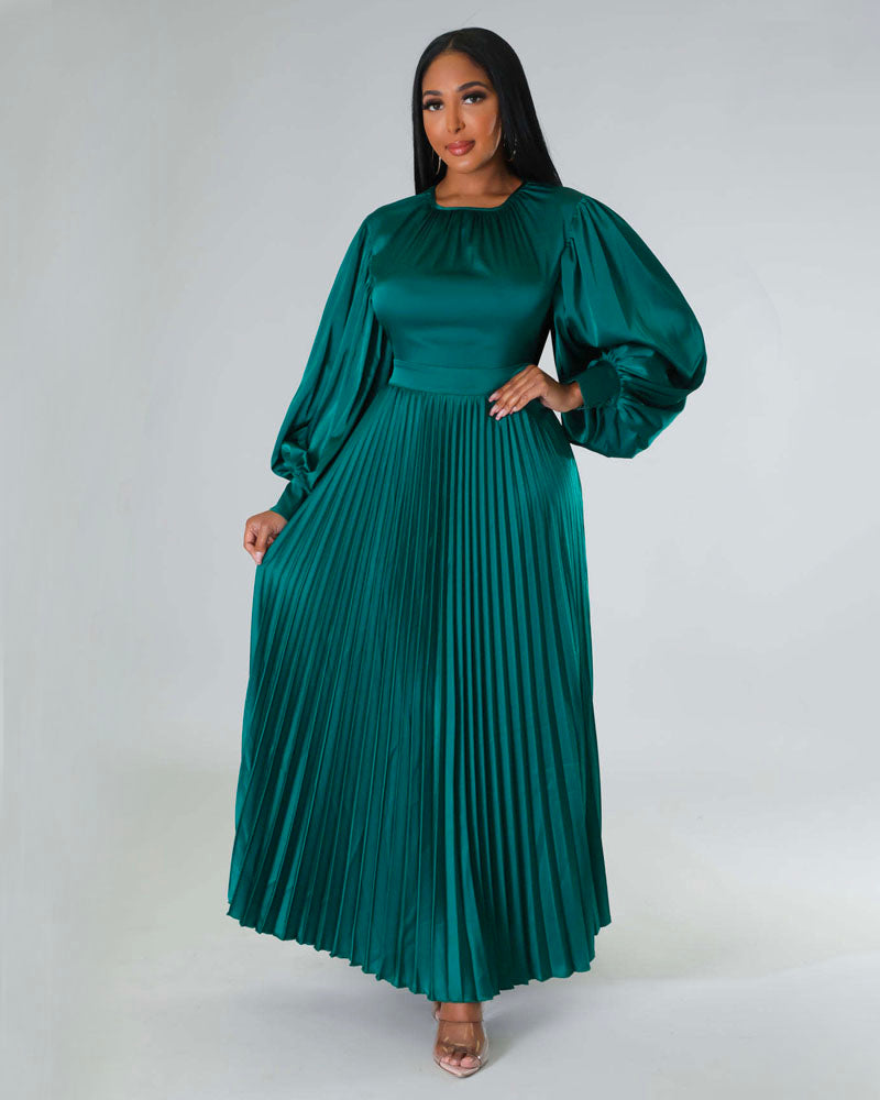 Serve Them With Class Dress Dark Green