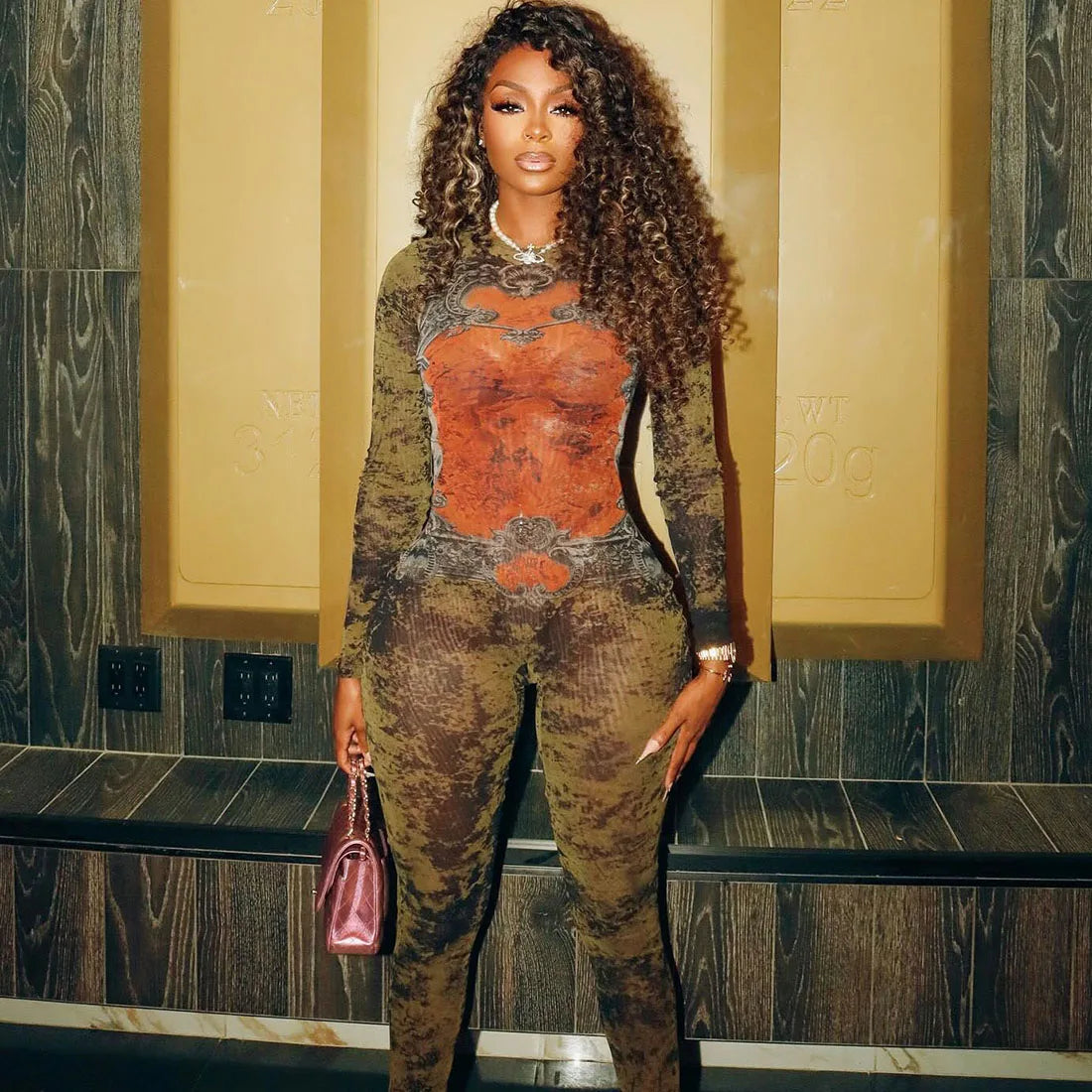 Earth Tones Illusion Jumpsuit