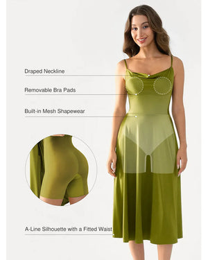 Shapewear Flowy Midi Dress